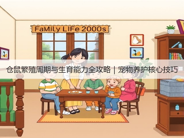 仓鼠繁殖周期与生育能力全攻略|宠物养护核心技巧(图2) 仓鼠繁殖周期与生育能力全攻略|宠物养护核心技巧(图2)