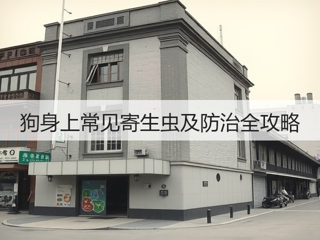 狗身上常见寄生虫及防治全攻略(图1) 狗身上常见寄生虫及防治全攻略(图1)