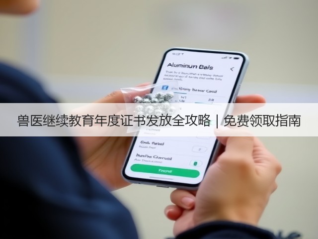 兽医继续教育年度证书发放全攻略|免费领取指南(图2) 兽医继续教育年度证书发放全攻略|免费领取指南(图2)