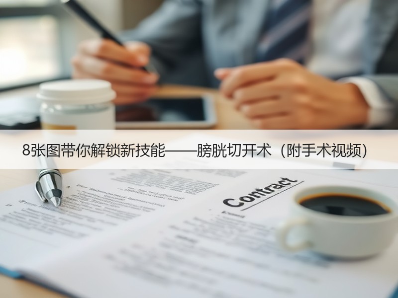 8张图带你解锁新技能——膀胱切开术（附手术视频）