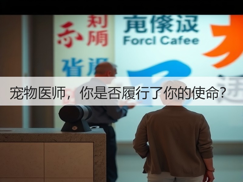 宠物医师，你是否履行了你的使命？