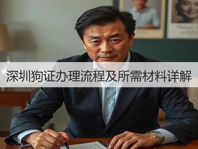 深圳狗证办理流程及所需材料详解(图2) 深圳狗证办理流程及所需材料详解(图2)