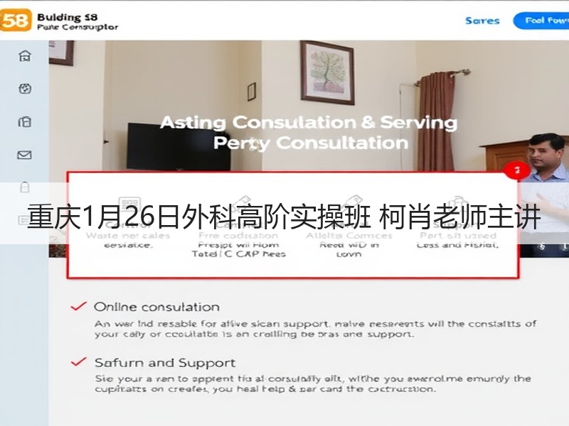 重庆1月26日外科高阶实操班 柯肖老师主讲