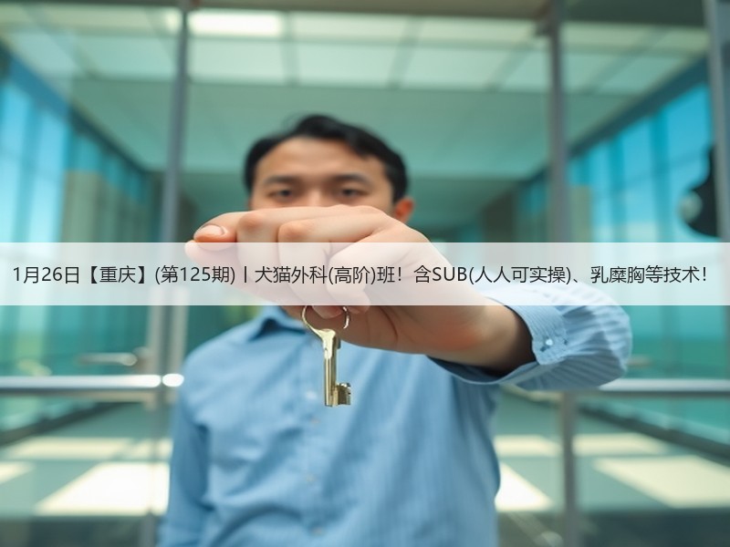 1月26日【重庆】(第125期)丨犬猫外科(高阶)班！含SU